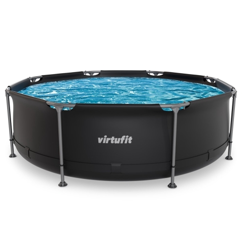 VirtuFit Rond Zwembad -Ø244 x 76 cm - Antraciet