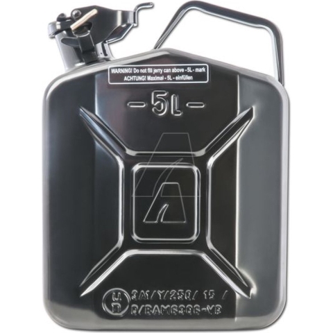 ARNOLD Metalen Jerrycan 5L - Zwart