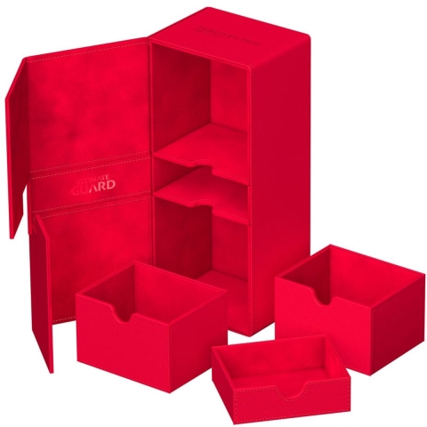 Opbergdoos Ultimate Guard Twin Flip`N`Tray 266+ Xenoskin Rouge