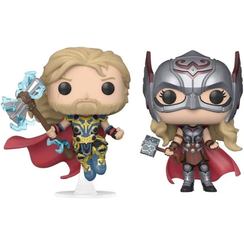 Verzamelaarsbeeldje Funko Thor Love and Thunder Thor & Mighty Thor (x2)