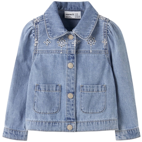 Name It Spijkerjas - NmfHarper - Light Blue Denim/Engels - Name It - 7 jaar (122) - Spijkerjas