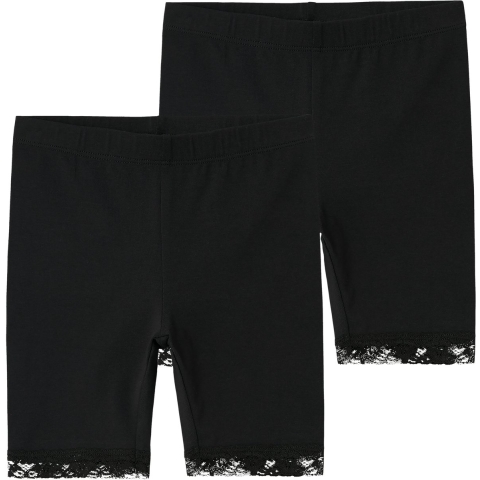 Name It Fietsbroek - 2-pack - NkfVista - Zwart - Name It - 14 jaar (164) - Shorts