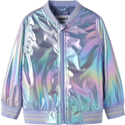 Name It Bomber Jack - NmfMolina - Lavender Glans - Name It - 4 jaar (104) - Zomerjas