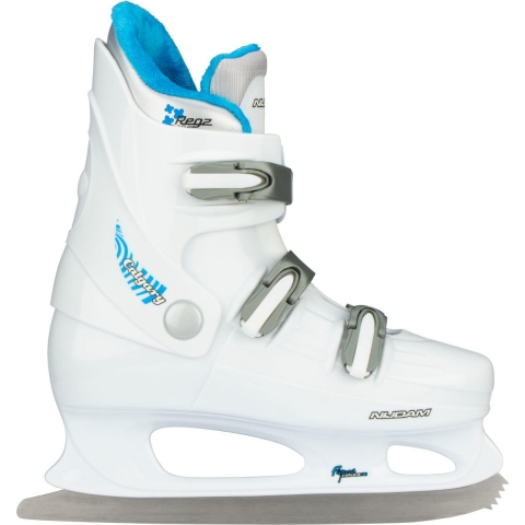 Nijdam Vancouver - Kunstschaats - Hardboot - Wit/Zilver - Maat 38