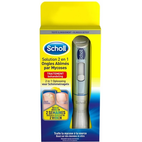 3x Scholl Kalknagel 2-in-1 Behandel&Beschermset 5 wegwerpvijltjes