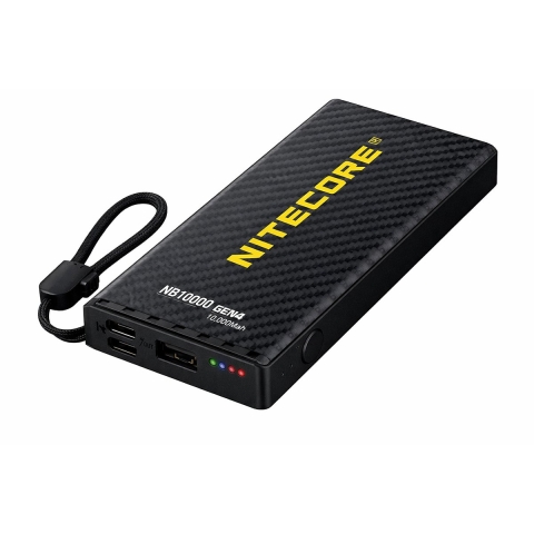 Nitecore NB10000 Gen4 Ultra Lightweight Powerbank, 10.000 mAh