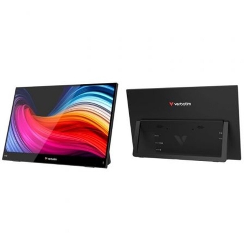Verbatim Portable Touch Monitor 15.6 inch - Full HD 1920x1080 - Touchscreen - Zwart