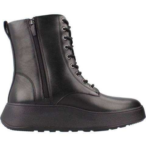FitFlop F-mode leather lace-up flatform ankle boots