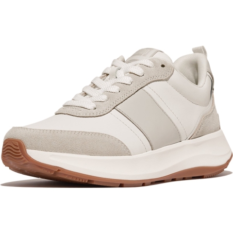 FitFlop F-mode flow sneaker leather & suede mix