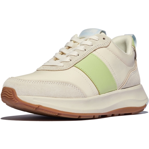 FitFlop F-mode flow sneaker nylon & suede mix