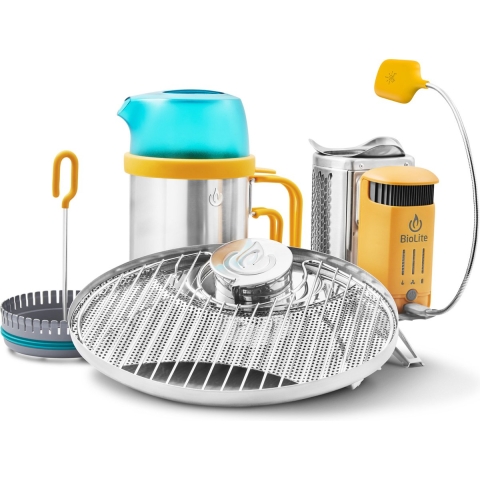 BioLite CampStove 2+ Complete Cook Kit, houtbrander met powerbank en accessoires