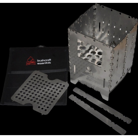 Bushcraft Essentials Bushbox XL Kit, opvouwbare stove