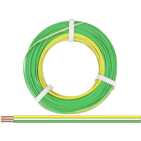 Donau Elektronik 325-354-50 Draad 3 x 0.25 mm² Geel, Wit, Groen 50 m