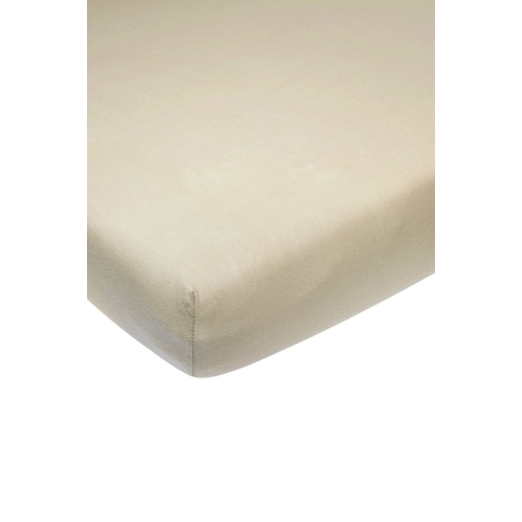 Hoeslaken Meyco Home 1-pers 90x200cm Sand