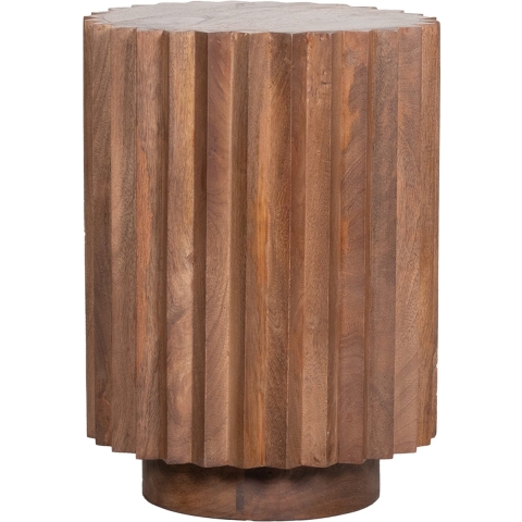 Label51 Bijzettafel novan naturel mangohout -Ø35cm
