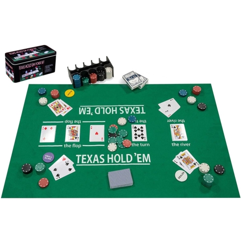 Complete Pokerset met 200 chips