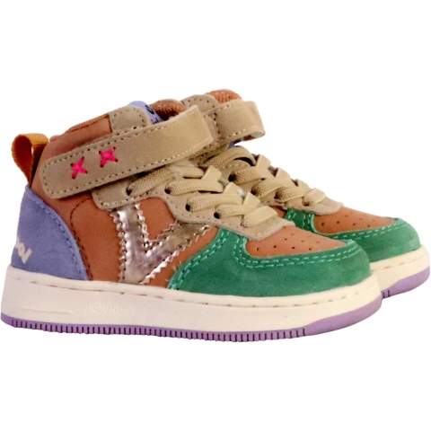 Leren babyschoenen met elastisch trekkoord Victoria Tiempo