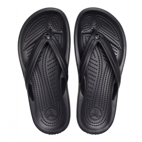 Crocs Crocbrand teenslipper voor heren in zwart-grijs