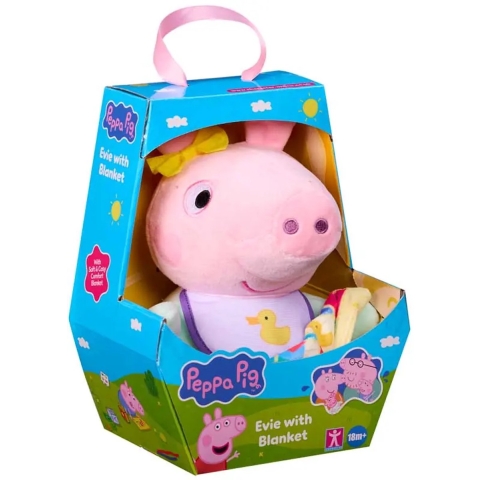 Peppa Pig Knuffel - Deken Evie - Gurli Gris - OneSize - Knuffel