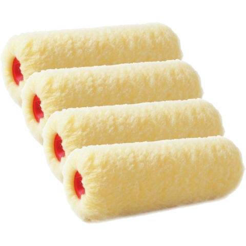 Sorex Muur vacht verfroller - 6x - polyester - eenmalig gebruik - 9,6 x 18 cm - Schilderen -