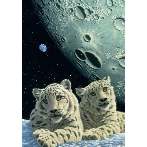 Schim Schimmel - Lair of the Snow Leopard (1500) - Grafika  Legpuzzel
