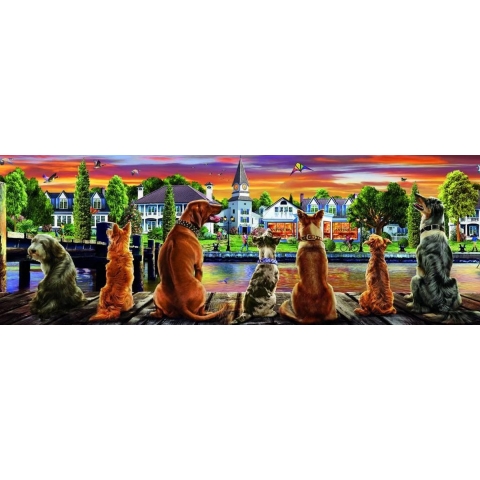 Honden op de Kade (1000) - Educa  Legpuzzel