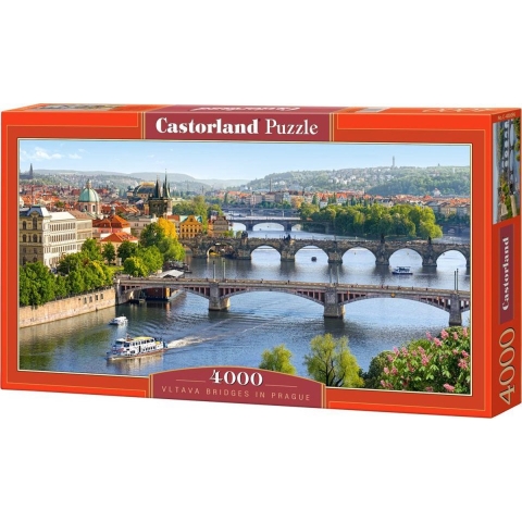 Vltava Bridges in Prague (4000) - Castorland  Legpuzzel