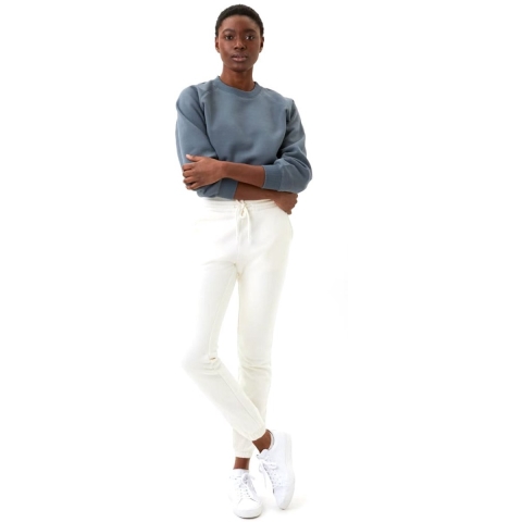 Björn Borg - Dames - STHLM Crop Crew Sweater - Blauw - Maat L