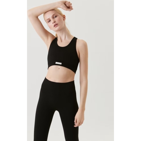 Björn Borg - Dames - Performance Low Seamless Bra - Zwart - Maat M / L