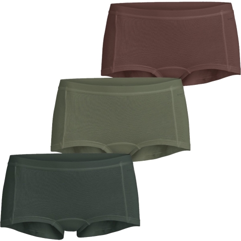 Björn Borg - Dames - Minishort Core 3-Pack - Bruin/Groen - Maat M