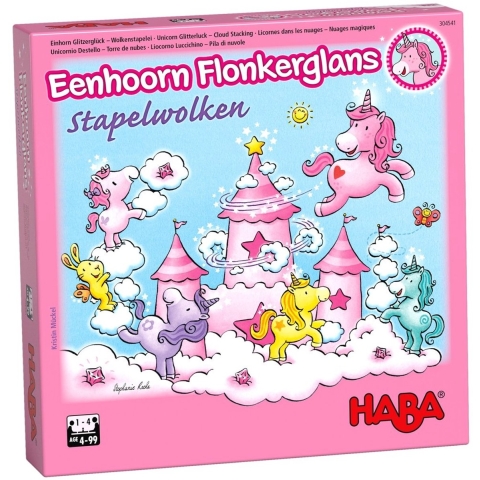 Eenhoorn Flonkerglans - Stapelwolken - HABA Behendigheidsspel|Coöperatief
