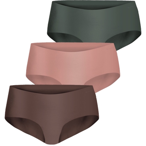 Björn Borg - Dames - Hipster Performance 3-Pack - Bruin/Groen/Roze - Maat XXL