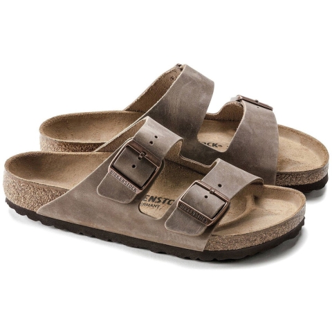 Birkenstock - Unisex - Arizona Slippers - Bruin - Maat 46