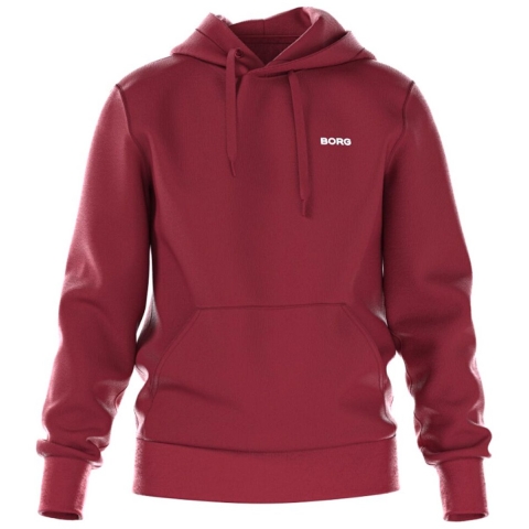 Björn Borg - Heren - Borg Essential 4 Hoodie - Rood - Maat S