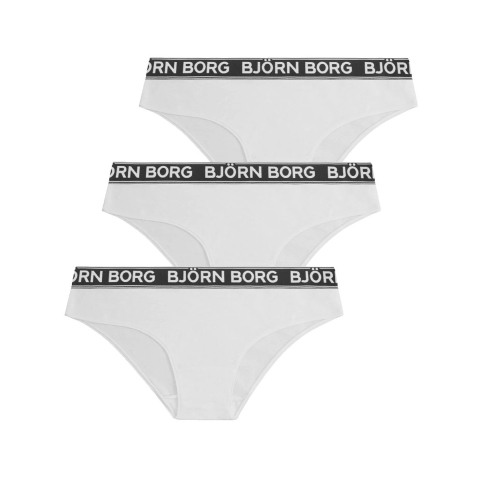 Björn Borg - Dames - Hipster Cheeky 3-Pack - Wit - Maat M