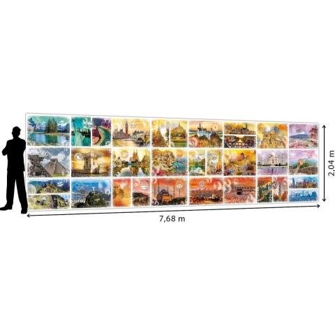 Travel around the World (48000) - Grafika  Legpuzzel