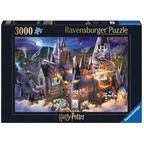 Hogwarts Castle Cutaway (3000) - Ravensburger  Legpuzzel