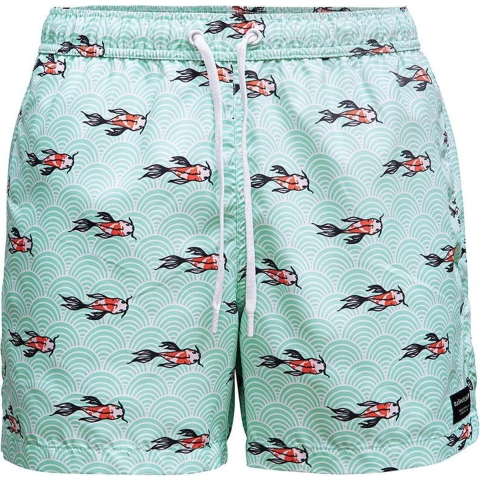 Björn Borg - Heren - Sylvester Swimshort - Groen/Multicolour - Maat XL