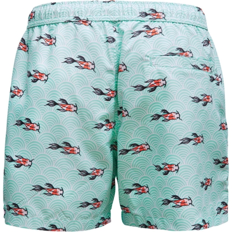 Björn Borg - Heren - Sylvester Swimshort - Groen/Multicolour - Maat S