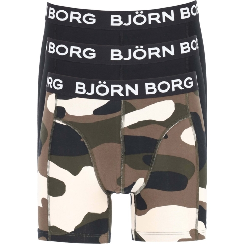 Björn Borg - Heren - Boxershort Core 3-Pack - Multicolour/Zwart - Maat XXL