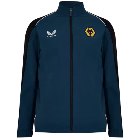 Castore - Heren - Wolves Travel Jacket - Blauw - Maat XS