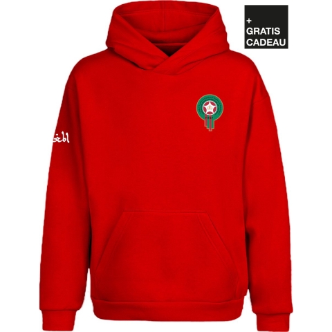 Al Maghrib - Heren - Marokko Al-Maghrib Hoodie - Rood - Maat S