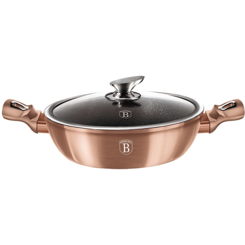 Berlinger Haus Hapjespan - Inductie - Ø 28 cm - Met Deksel - Rose Goud