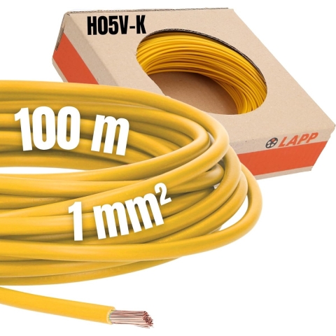 LAPP 4510113 Draad H05V-K 1 x 1 mm² Geel 100 m