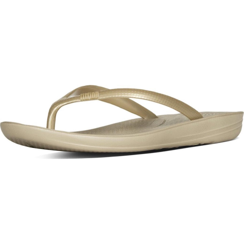 Fitflop IQushion Ergonomische Dames Gouden Teenslippers