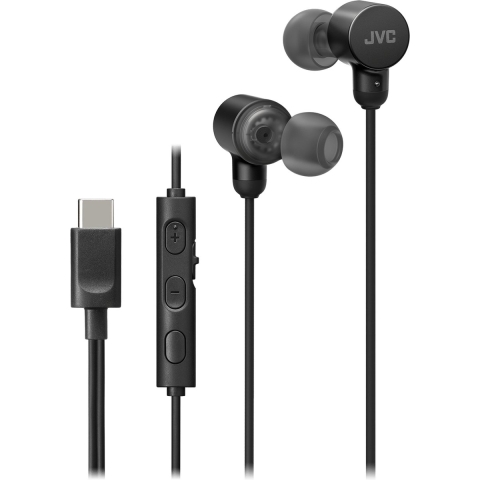 JVC HA-FR29UC bedrade in-ear oordopjes - Zwart
