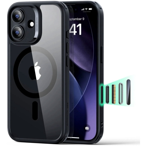 ESR Case Apple iPhone 17 Zwart, Transparant