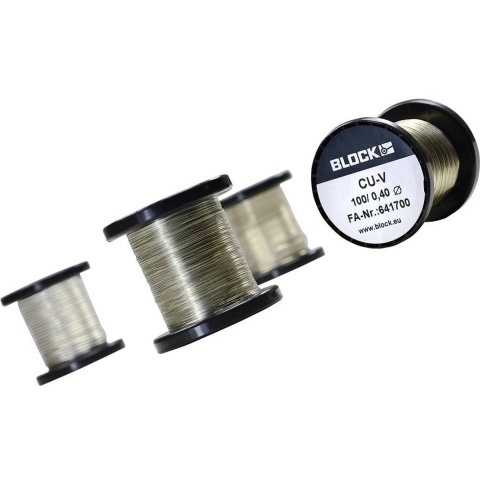 BLOCK Koperdraad Buitendiameter (excl. isolatielak): 1.50 mm 5 m 0.10 kg
