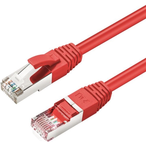 MicroConnect CAT6A S/FTP 3m Rood