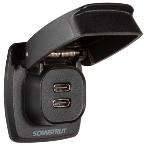 ScanStrut Flip Pro Max snellader IPX4 waterdicht 2 USB-C aansluiting 12-24 V